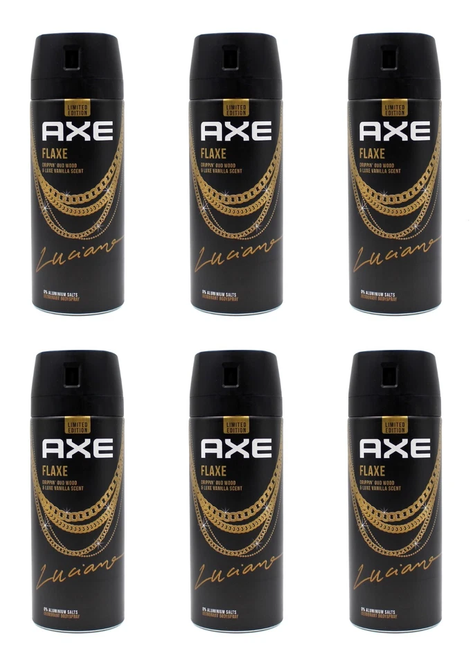 Axe Flaxe Deodorant Bodyspray Deospray 6x150ml EAN8720181425943