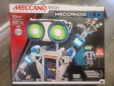Meccano Tech Meccanoid 2.0 Personal Robot 2 ft tall maker system kit STEM 16402 - Image 1 of 3