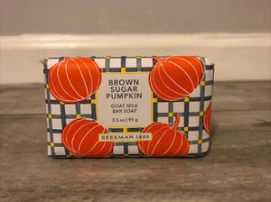 Beekman 1802 Goat Milk Soap Bar BROWN SUGAR PUMPKIN Palm Size 3.5 Oz - Picture 1 of 2