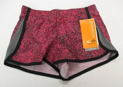 Bermuda curta interna juvenil 132X02 Champion 89497 C9 DuoDry Max SM rosa/preto - Imagem 1 de 2