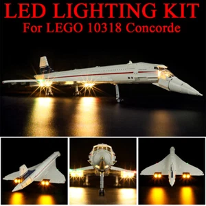USB Lighting LED Licht Beleuchtung Kit Für LEGO 10318 Für Airbus Concorde - Bild 1 von 15