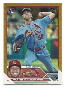 Matthew Liberatore - 2023 Topps Series 1 #52 Rookie RC Gold Foil - Cardinals - Picture 1 of 2