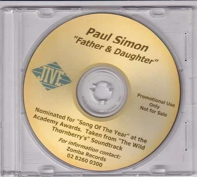 Paul Simon Father & Daughter promo CD single 2002 and The Wild Thornberry's - Image 1 of 2