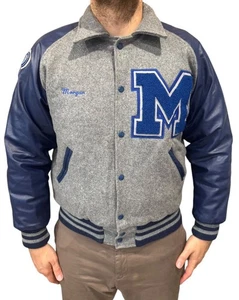 NEFF M Varsity Letterman 90s College Wool Leather USA Varsity Jacket Medium - Picture 1 of 9