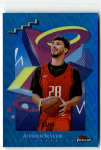 2025 Topps Finest NBA No. 229 Alperen Sengun Blue Refractor 3/99 - Bild 1 von 2