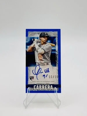 2023 Topps Rip - Oswaldo Cabrera #84 Blue Ripped /10 (RC) - Image 1 of 2