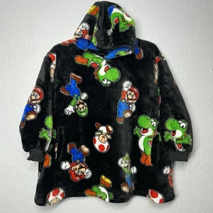 Nintendo Super Mario WAYY BIG HOODIE Kids' Plush Lined Oversized One-Size (4-10) - Picture 1 of 3