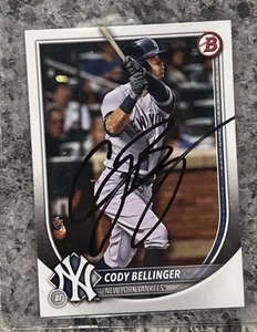 Cody Bellinger signed Autogramm 2025 Bowman Karte Los Angeles Dodgers Yankees - Bild 1 von 2