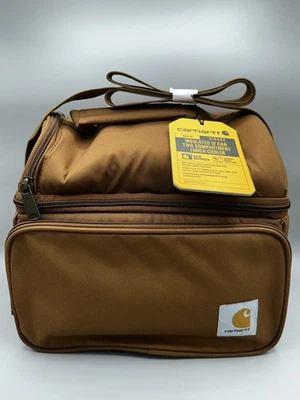 Новый Carhartt Deluxe двойной отсек обед охладитель сумка, изолированный, коричневый - Изображение 1 из 4