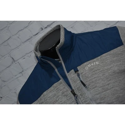 Orvis Athletic Jacket Mens Size Small Performance Fishing Hiking Full Zip Gray - Image 1 of 4