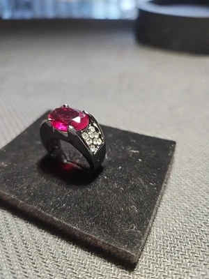 Men's Red Ruby Gemstone Ring  Size 8 - Image 1 of 4