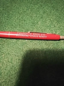Folkerts Seed Co. Allison Iowa IA Vintage Werbekugelschreiber - Bild 1 von 2