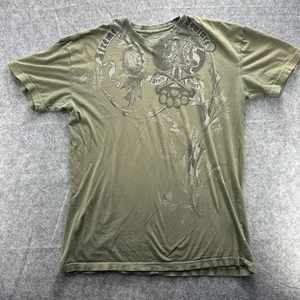 Xtreme Couture Shirt Mens 2XL Green Graphic Vintage Wash Truth Valor MMA Tee - Picture 1 of 17