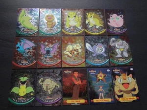 1999 Topps Pokemon Animation Series 1 Silver Foil Pokeballs Black Logo Lot x15 - Picture 1 of 2