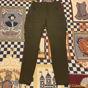 Athleta Headlands Hybrid Cargo II Tight Women's 8 Peat Green Leggings Pockets - Picture 1 of 14