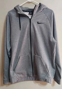 Nike Dri-Fit Hombre Gris Cremallera Completa Sudadera con Capucha!! ¡Talla grande!! - Imagen 1 de 5