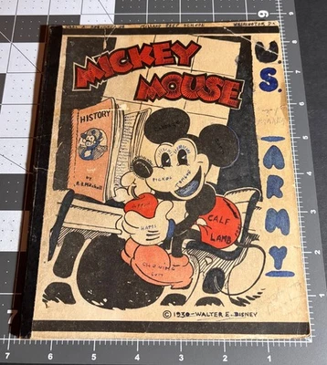 VERY RARE 1st Merchandise Item for Disney 1930 MICKEY MOUSE Tablet NOTEBOOK Vtg - Image 1 of 4