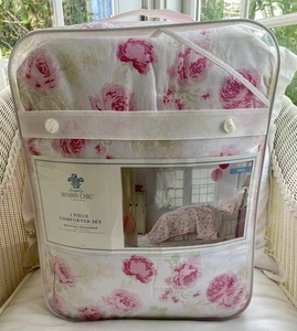 Simply Shabby Chic PEONY Pink Floral Ruffled Comforter Set - Twin size - Picture 1 of 12
