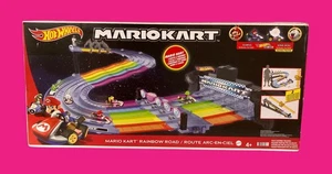 Hot Wheels Mario Kart Rainbow Road Track Set - New/Sealed - Picture 1 of 7