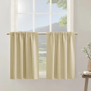 Kitchen Curtains for Windows,Short Thermal Insulated Winter Small Door Curtai... - Picture 1 of 8
