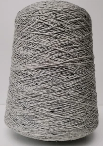 3ply Soft Donegal Tweed Knitting Wool Large Cone  Grey - 515g         (1910CHOC) - Picture 1 of 5
