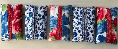 5 soportes para pañuelos Pioneer para mujer. Hecho a mano.  Pañuelos tamaño cartera incluidos Foto 1 de 4