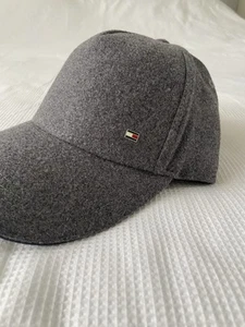 Tommy Hilfiger Cap. Unisex Charcoal Grey Fabric - Picture 1 of 5