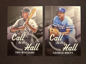 2025 TOPPS (2) CALL TO THE HALL INSERTS! TED WILLIAMS & GEORGE BRETT ⚾️🔥 🤩 - Bild 1 von 2