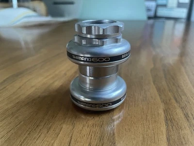 Vintage Shimano 600 EX HP-6207 1” Headset 27.0 Splined Lock Nut 27.0 Crown Race - Image 1 of 4