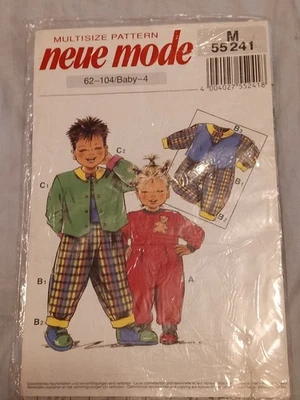 Neue Mode 55241 Baby Child Romper  Vest Jacket Baby- Age 4 Uncut Sealed - Image 1 of 4