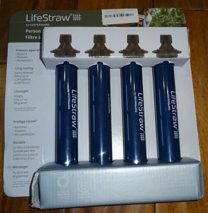 Filtro de agua personal Vestergaard LifeStraw paquete de 4... TOTALMENTE NUEVO - Imagen 1 de 3