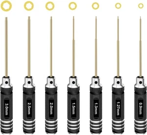 RCpow Hex Driver Set Hex Allen Screwdriver Kit 0.9mm 1.27mm 1.3mm 1.5mm 2.0mm... - Picture 1 of 6