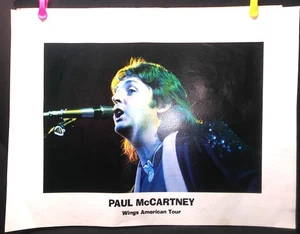 Vintage 1976 Rockmusik Poster Paul McCartney Wings American Tour Beatles 19x25 - Bild 1 von 2