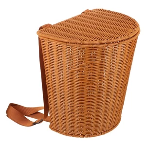 Outdoor Pflückkorb Weide Garten Rucksack mit Riemen Picknick - Bild 1 von 12