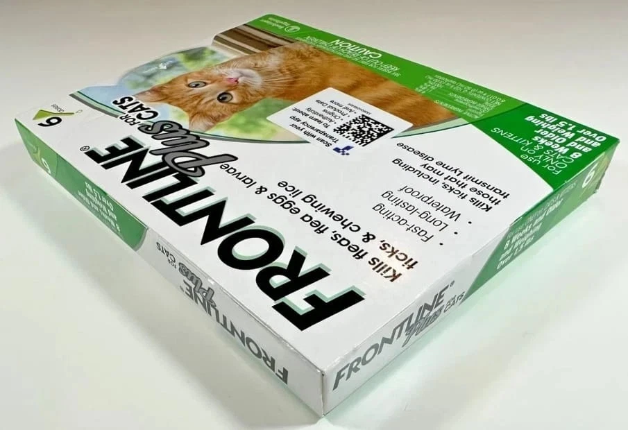 FRONTLINE Brand NEW Tick and flea Treatment over 1.5 lbs 6 Treatments 6 Months for cats