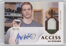 2018-19 Upper Deck Ultimate Collection Access /25 Miro Heiskanen Rookie Auto RC