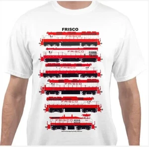 Frisco Locomotives Railroad T-Shirt by Andy Fletcher - Bild 1 von 1