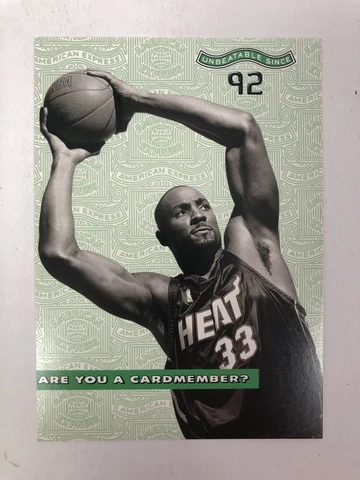 ALONZO MOURNING AMERICAN EXPRESS PROMOTIONAL VINTAGE 2001 POST CARD - RARE! Cover