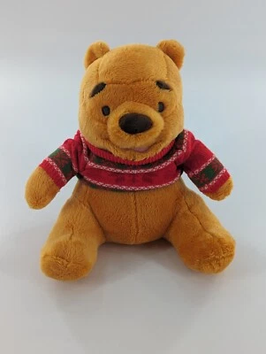 Hallmark Winnie The Pooh Acogedor Suéter Bolsa de Frijoles Peluche Suéter de Vacaciones 9" 2014 Foto 1 de 4