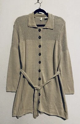 Suéter Anthropologie Moth Mujer Mediano Marrón Larga Línea Cárdigan Abotonado Boho Foto 1 de 4