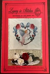 Bote des Herzens applizierter Quilt NUR MUSTER Amor Vermächtnis in Stichen - Bild 1 von 2