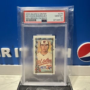 2023 Allen & Ginter 🔥Mini Brooklyn Back Grayson Rodriguez PSA 10 GEM MT🔥 POP 1 - Bild 1 von 2