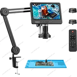DM908 Flex Digital Soldering Microscope 2000X 64G Flexible Arm HDMI With 3 Lens - Picture 1 of 9