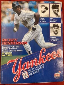 1987 New York Yankees Scorebook - Picture 1 of 3