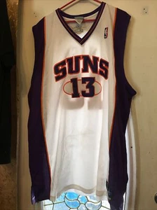Phoenix Suns STEVE NASH NBA Jersey (White, #13) Reebok Men’s Size 60 - Picture 1 of 4