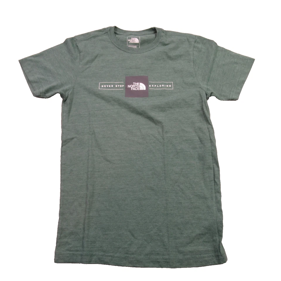 Camisa North Face Para Hombre Pequeña Manga Corta Ligera Cuello Redondo Calce Ajustado Foto 1 de 4