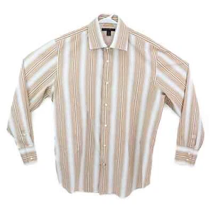 Banana Republic Men’s Large Long Sleeve Striped Dress Shirt L 16 -16.5 - Picture 1 of 8