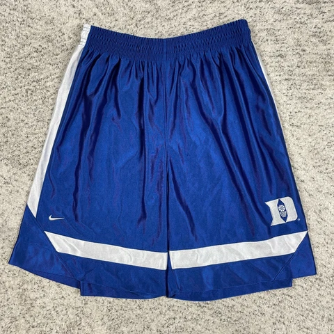 VTG Duke Blue Devils Basketball Shorts Men Large Nike Team Dazzle 23" Length EUC Cover
