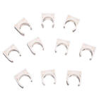 5X(10 Pcs 20Mm Diameter White Pvc Water Supply Pipe Clamps Clips Fittings Z9p1)