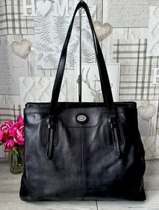 Lovely The Bridge Tote Bag handbag Black Leather - Picture 1 of 12